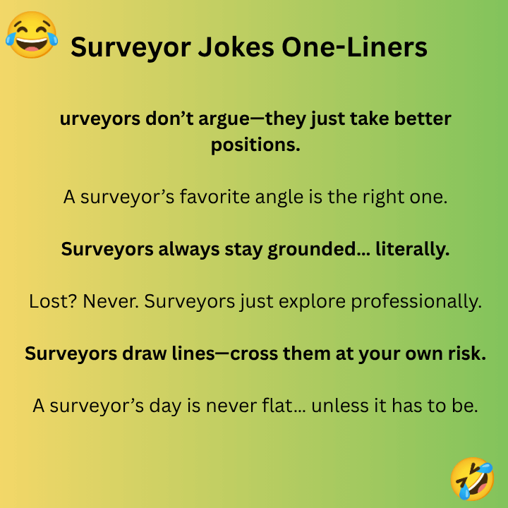 Surveyor Jokes One-Liners