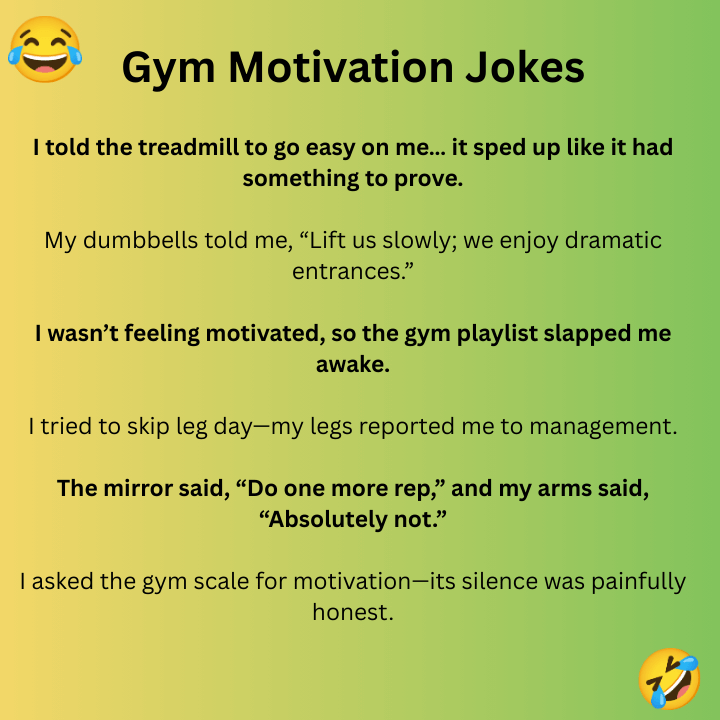 Gym Motivation Jokes