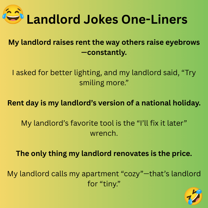 Landlord Jokes One-Liners