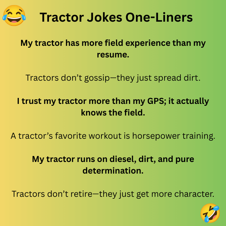 Tractor Jokes One-Liners