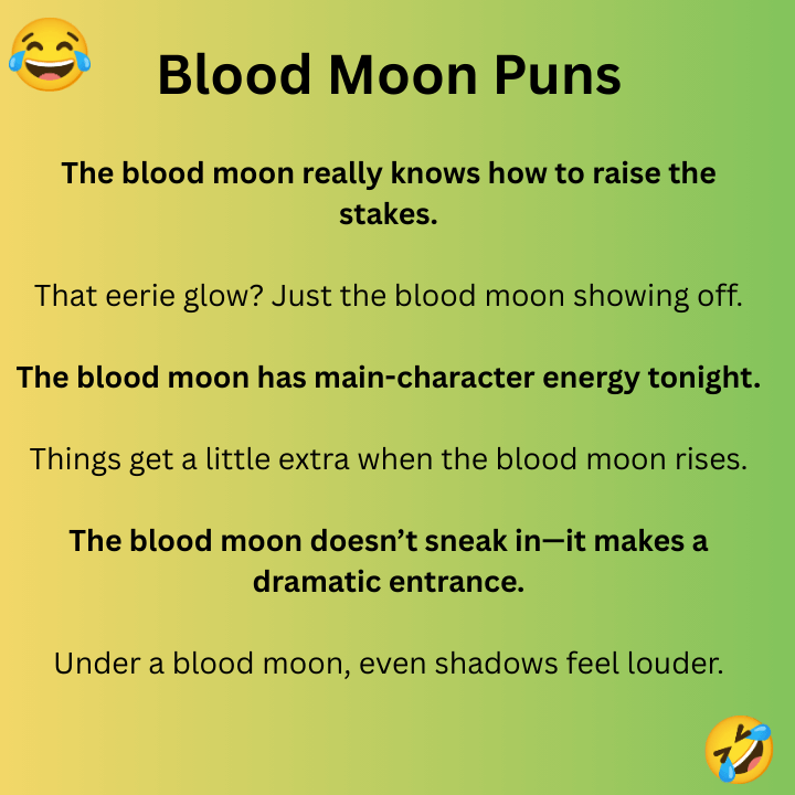 Blood Moon Puns