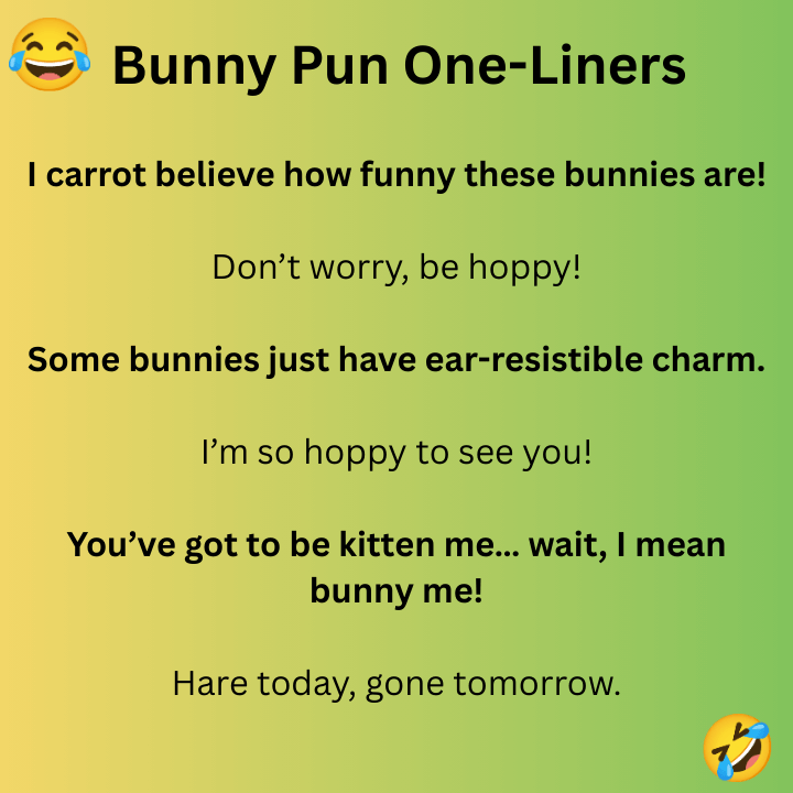 Bunny Pun One-Liners