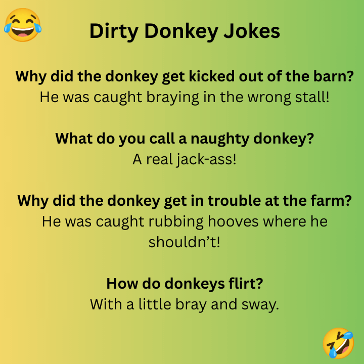 Dirty Donkey Jokes