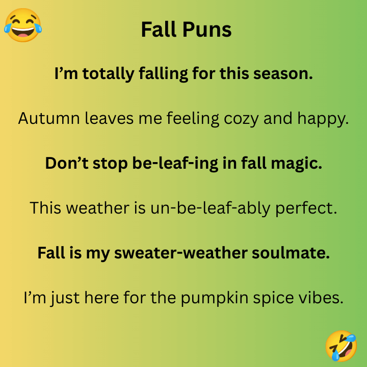 Fall Puns
