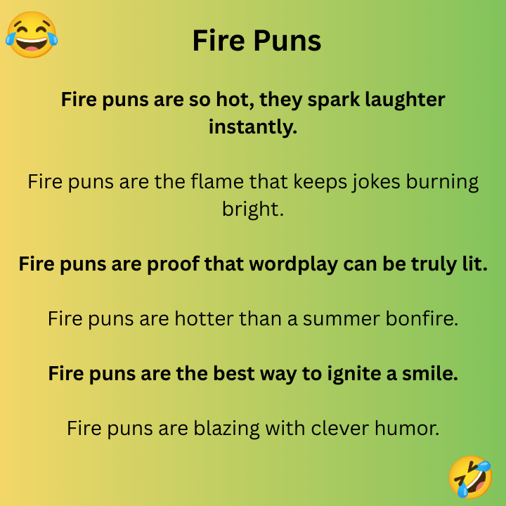 Fire Puns