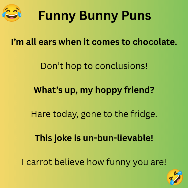 Funny Bunny Puns