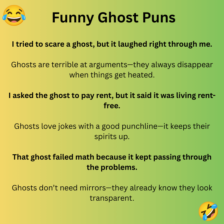 Funny Ghost Puns
