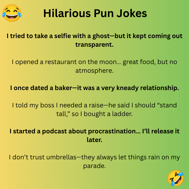 Hilarious Pun Jokes