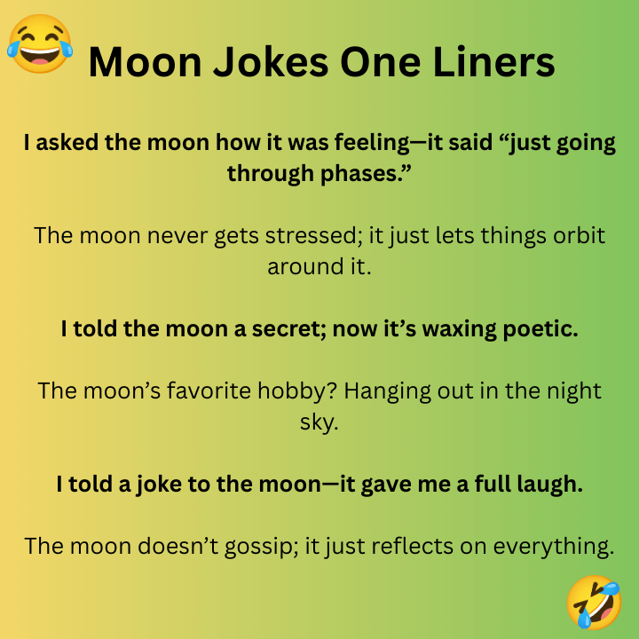 Moon Jokes One Liners