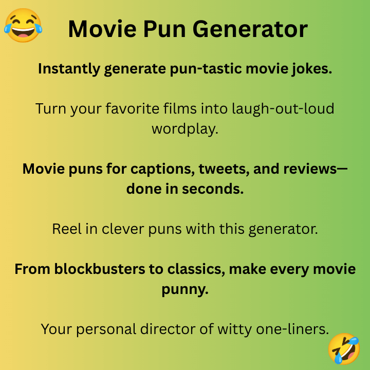 Movie Pun Generator