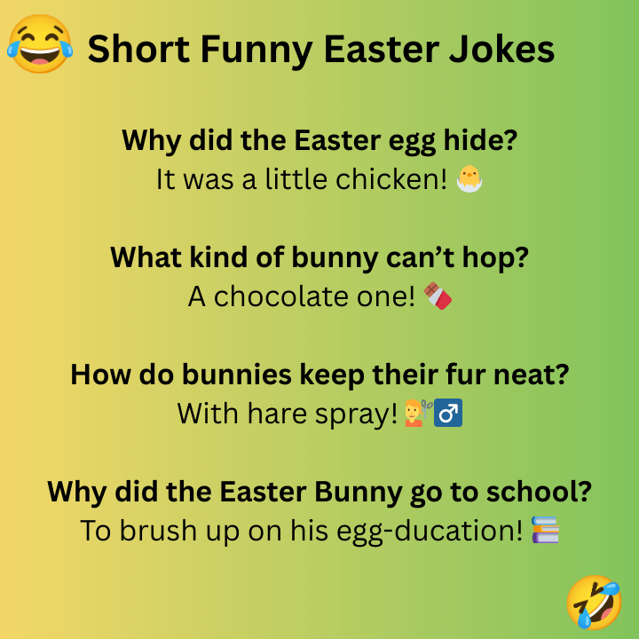 Short Funny Easter Jokes