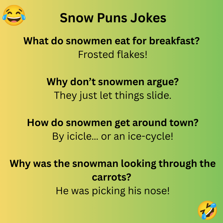 Snow Puns Jokes