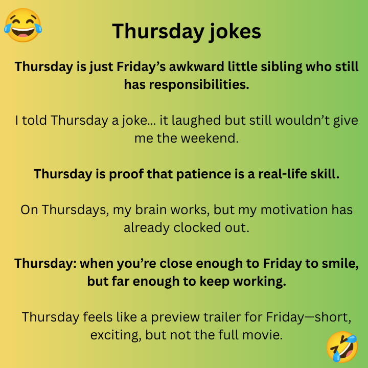 Thursday jokes