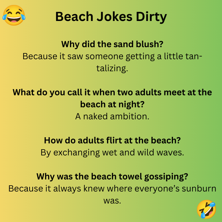 Beach Jokes Dirty