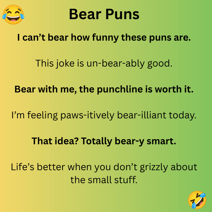 Bear Puns