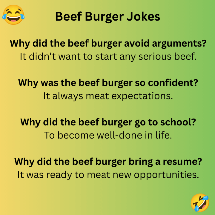 Beef Burger Jokes