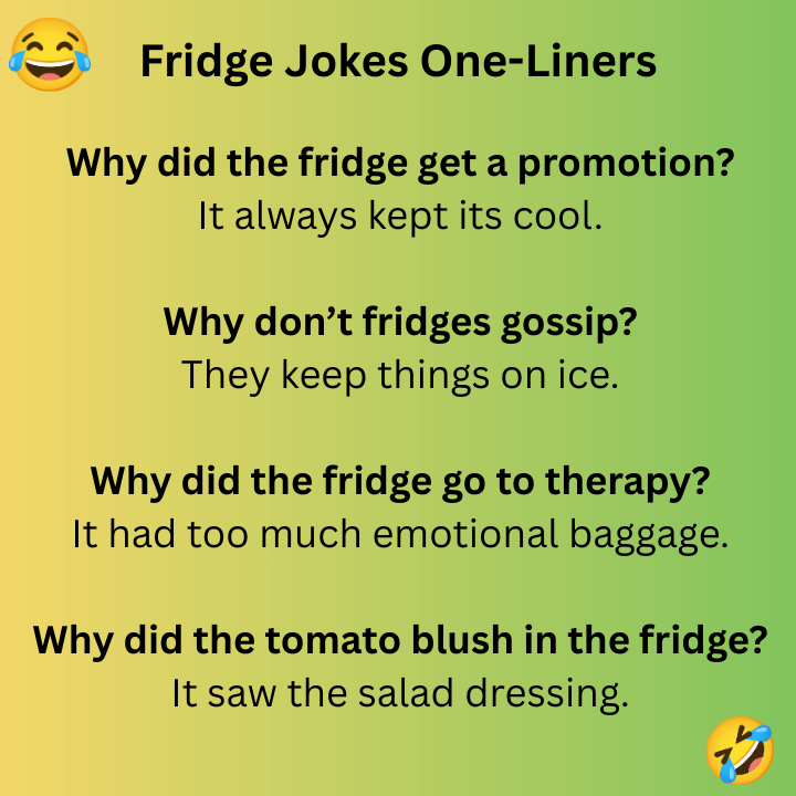 Fridge Jokes One-Liners