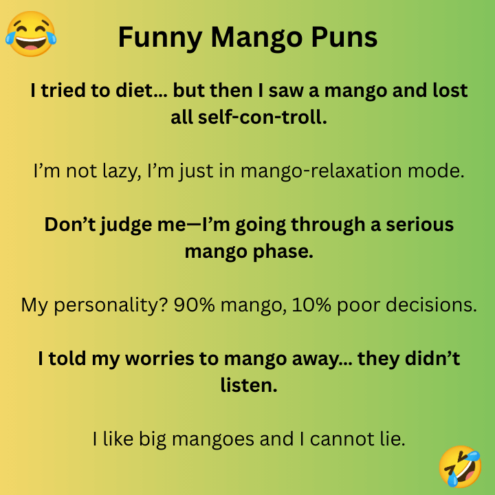 Funny Mango Puns