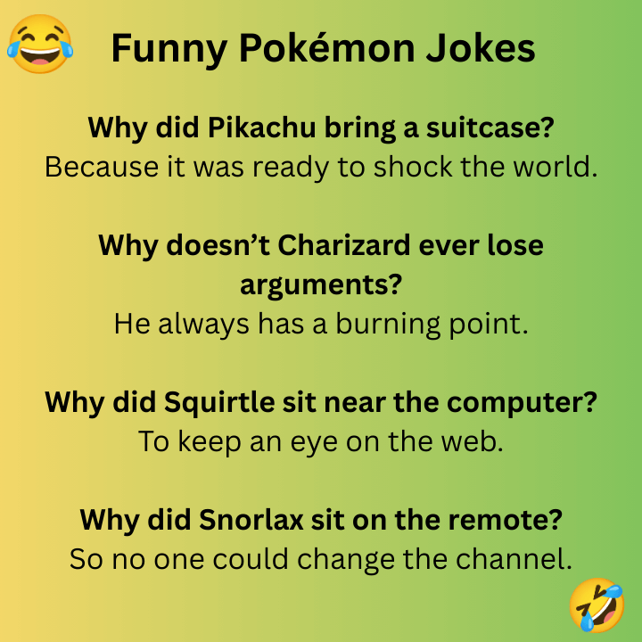 Funny Pokémon Jokes 