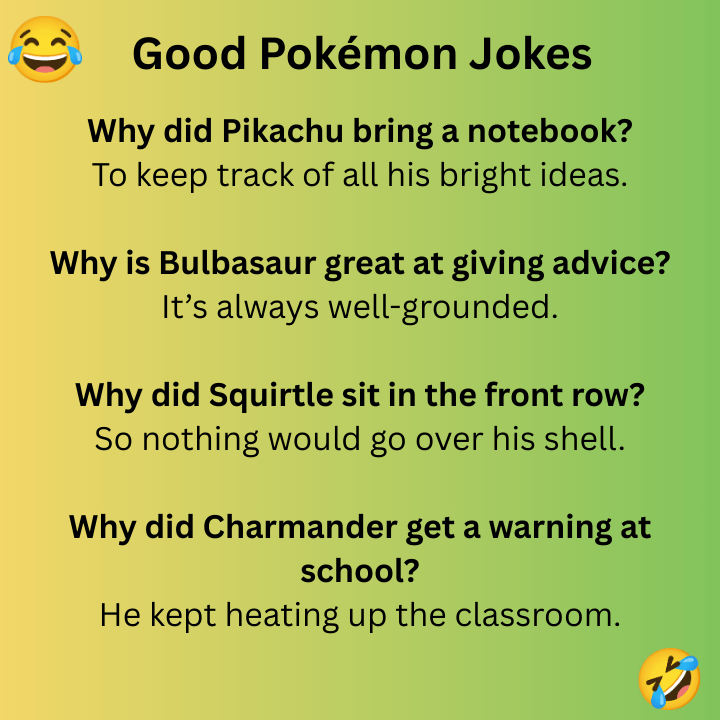 Good Pokémon Jokes