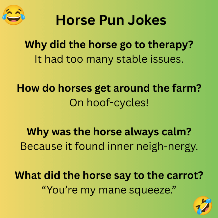 Horse Pun Jokes