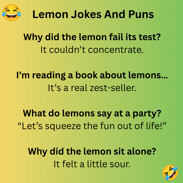 Lemon Jokes And Puns