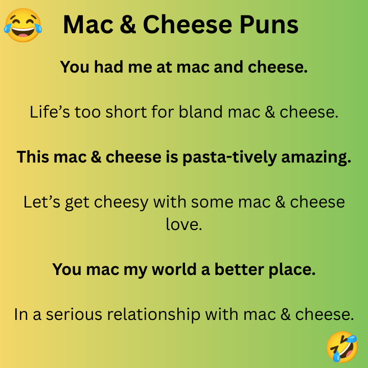 Mac & Cheese Puns 
