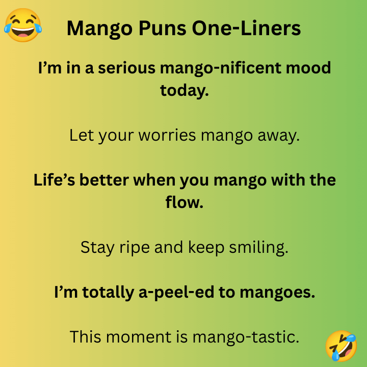 Mango Puns One-Liners