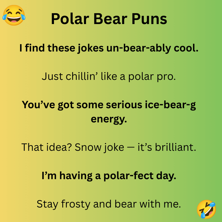 Polar Bear Puns