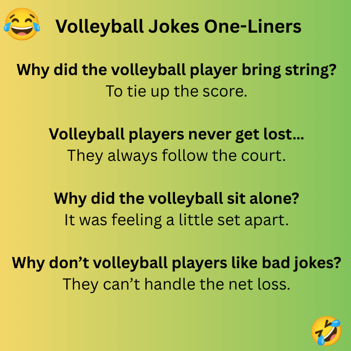 Volleyball Jokes One-Liners