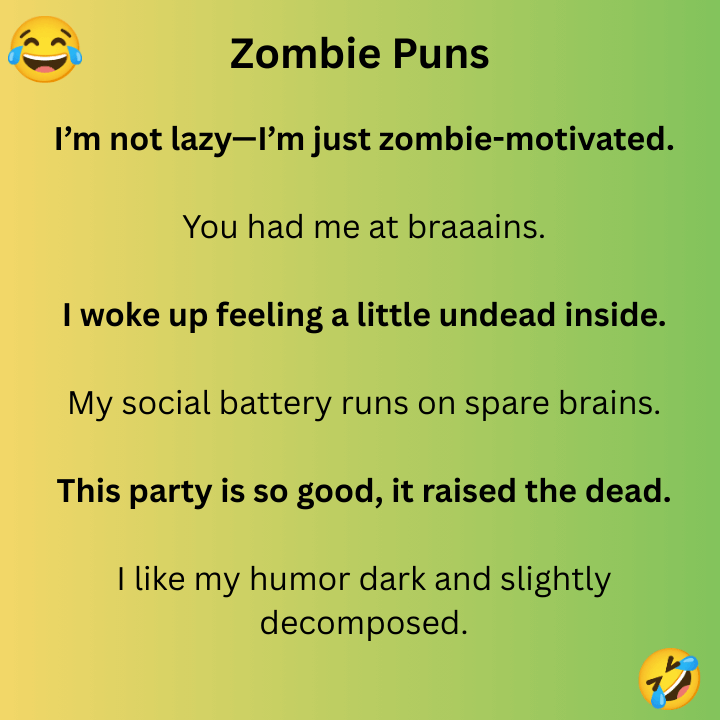 Zombie Puns