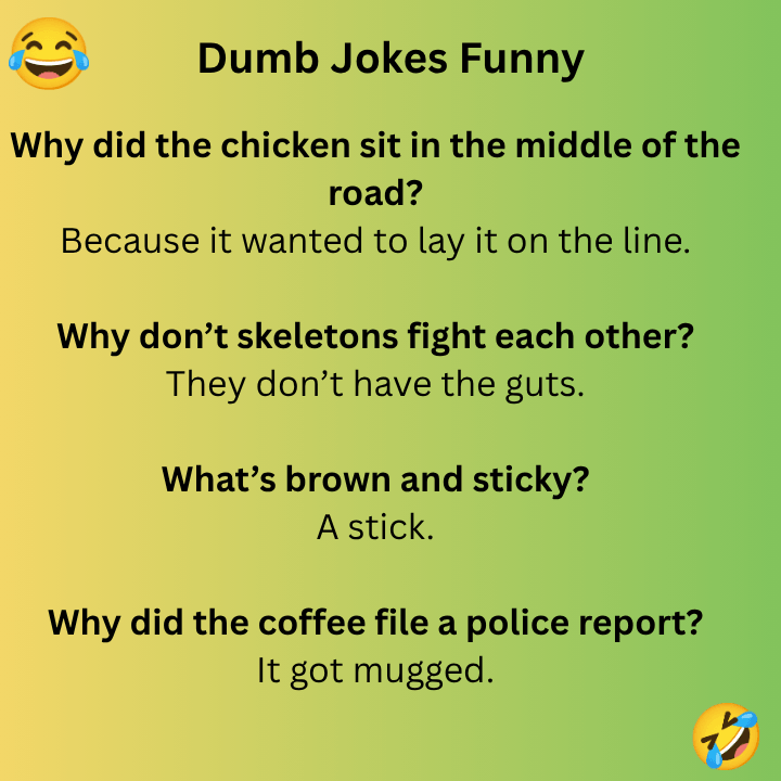 Dumb Jokes Funny