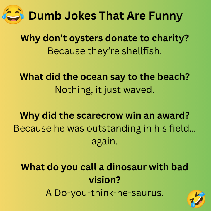Dumb Jokes That Are Funny 