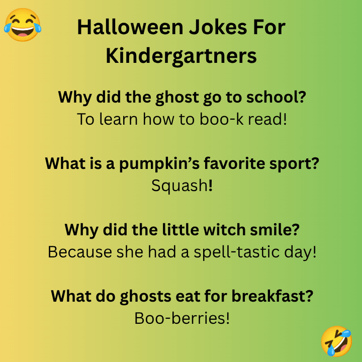 Halloween Jokes For Kindergartners