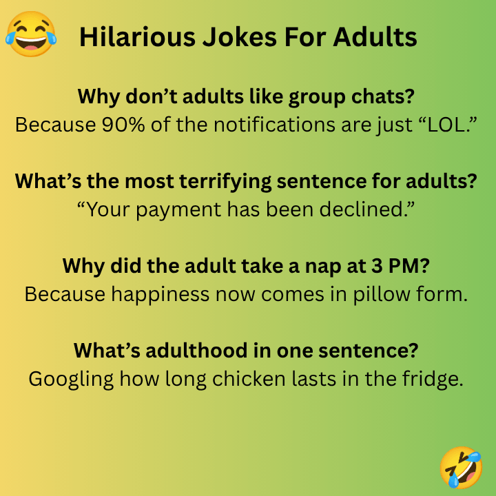 Hilarious Jokes For Adults