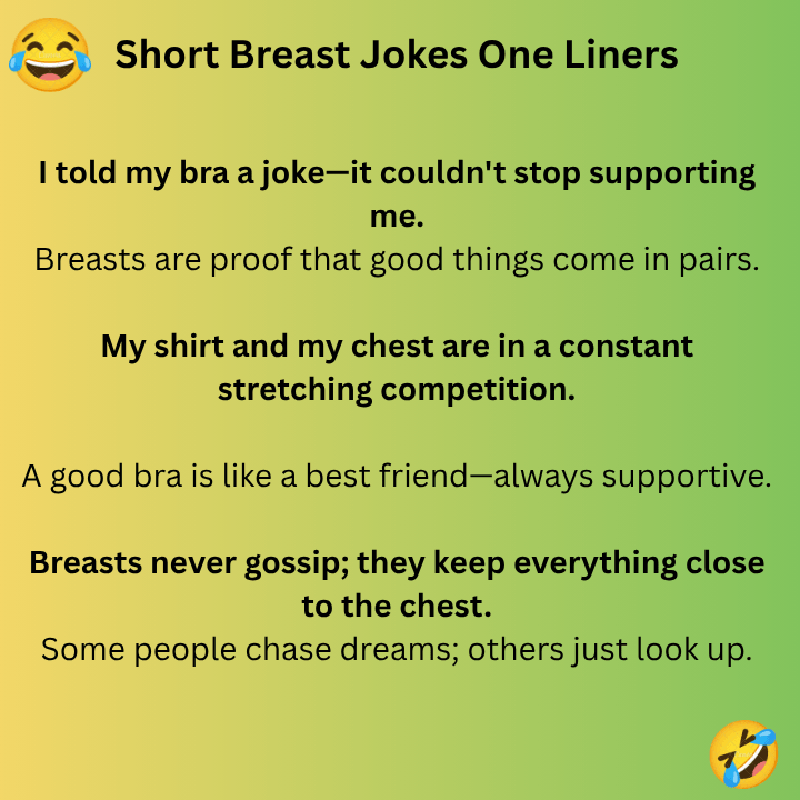 Short Breast Jokes One Liners