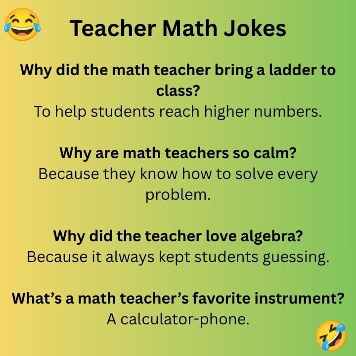Teacher Math Jokes
