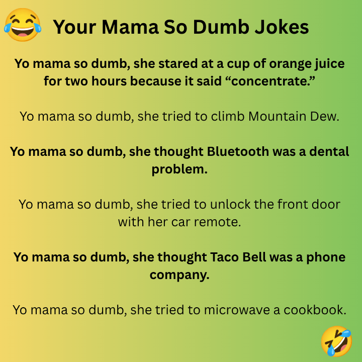 Your Mama So Dumb Jokes